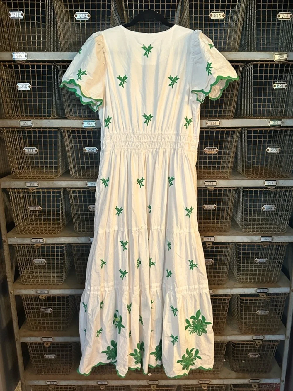 Anthropologie White The Somerset Eyelet Maxi Dress Size Large 38660 - Picture 11 of 15